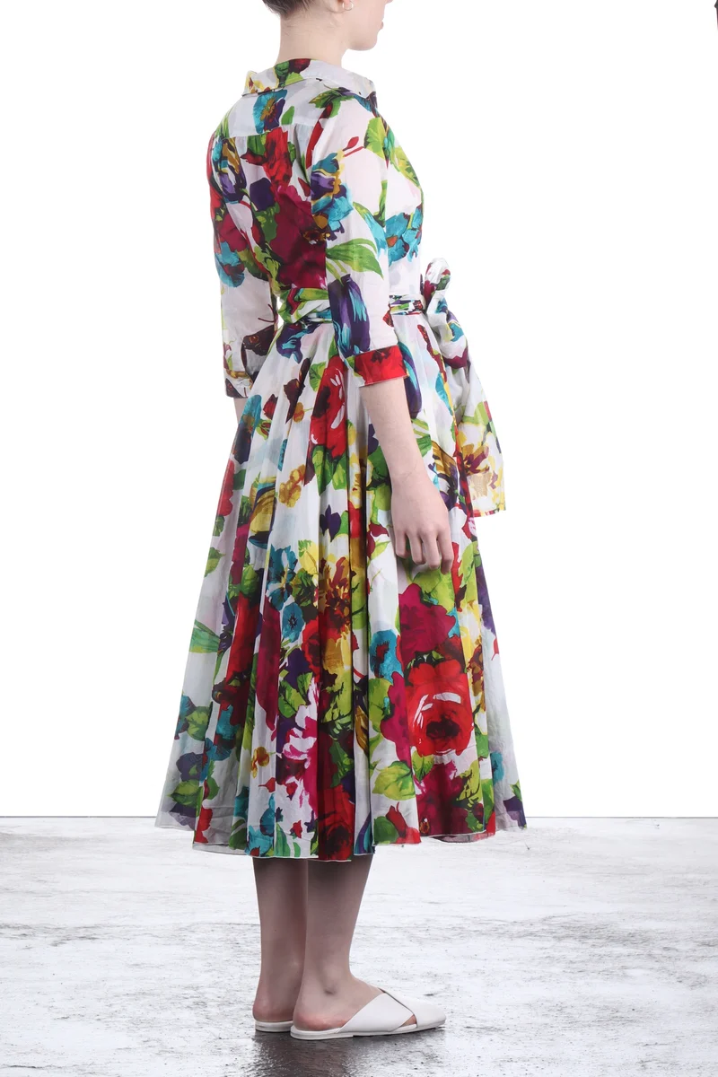 SAMANTHA SUNG Damen Kleid ASTER mit floralem Print