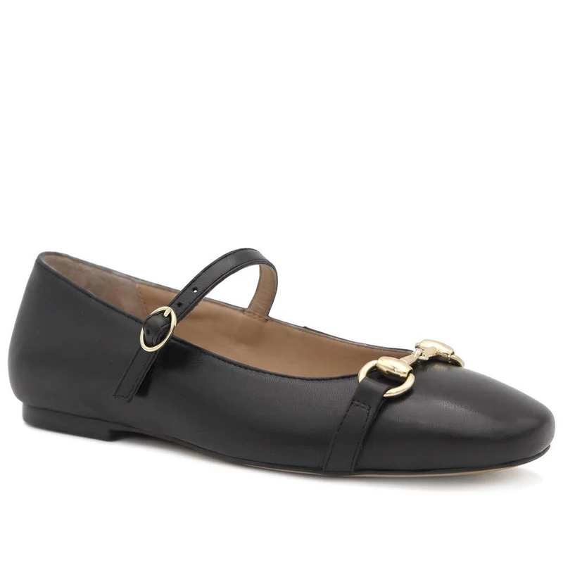 Seraphine Leather Mary Janes With Snaffle Detail - SERAPHINE / 329 921 - Black