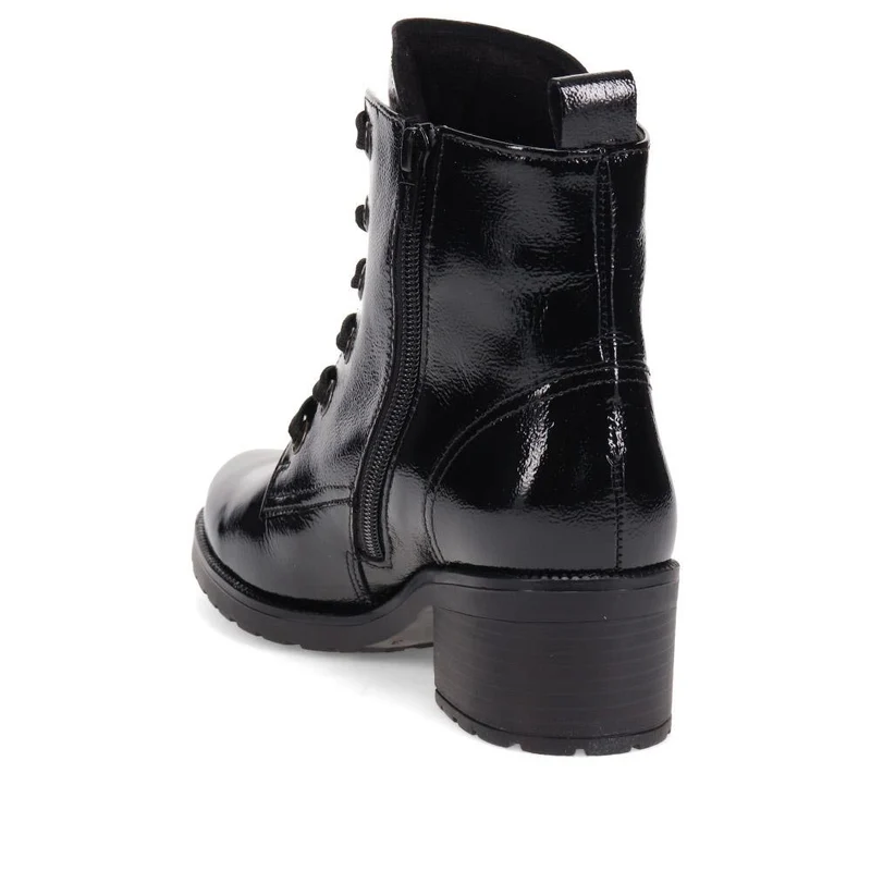 Joylon Block Heel Lace-Up Boots - GAB40510 / 325 884 - Black
