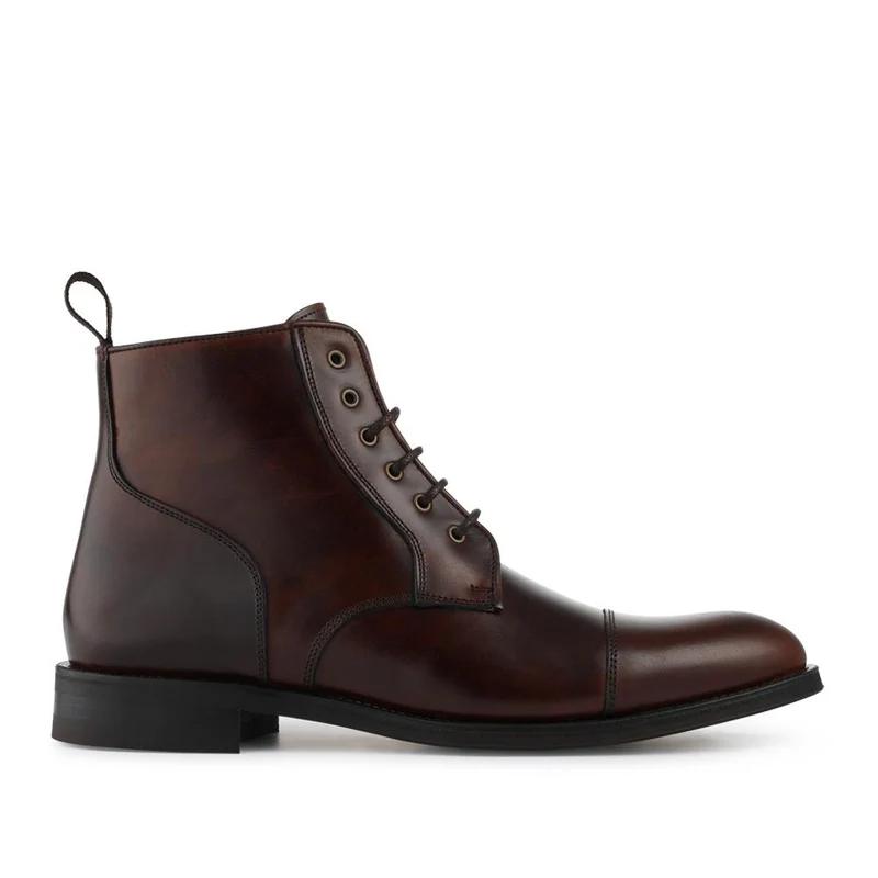 Chalkwell Blake Stitched Leather Lace Up Boots - CHALKWELL / 327 853