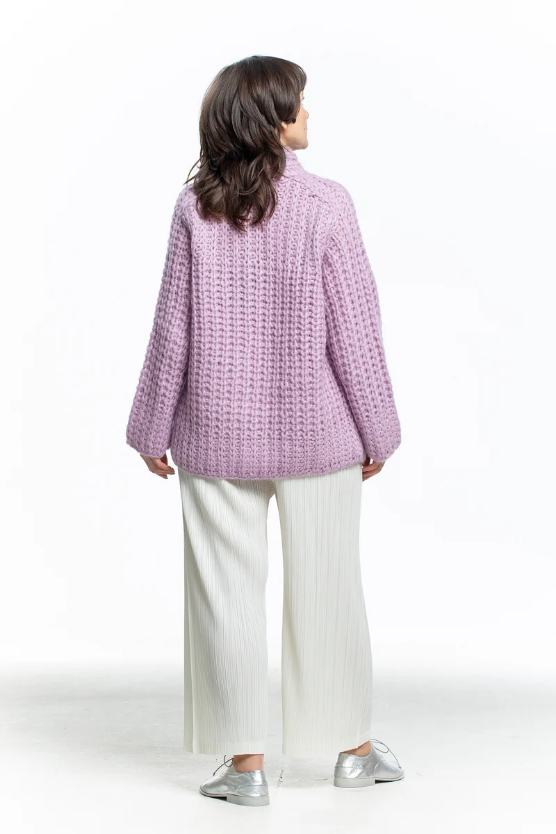 Iris von Arnim Damen Kaschmir Seide Handstrick Cardigan orchidee
