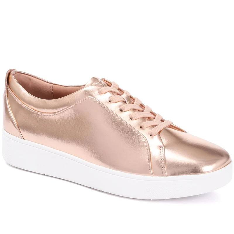 Metallic Lace-Up Sneakers - FITF29549 / 315 298