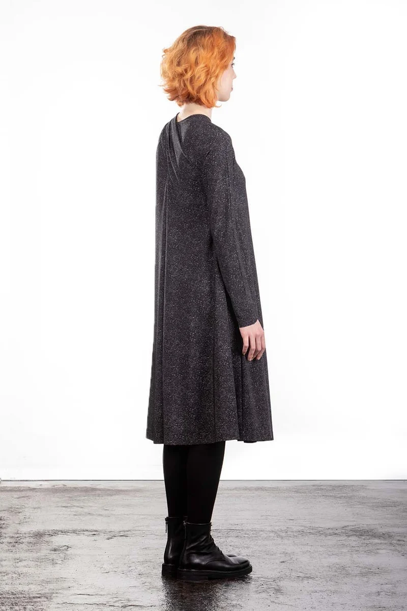 Schella Kann 2 Kleid A-Linie Alloverprint grau