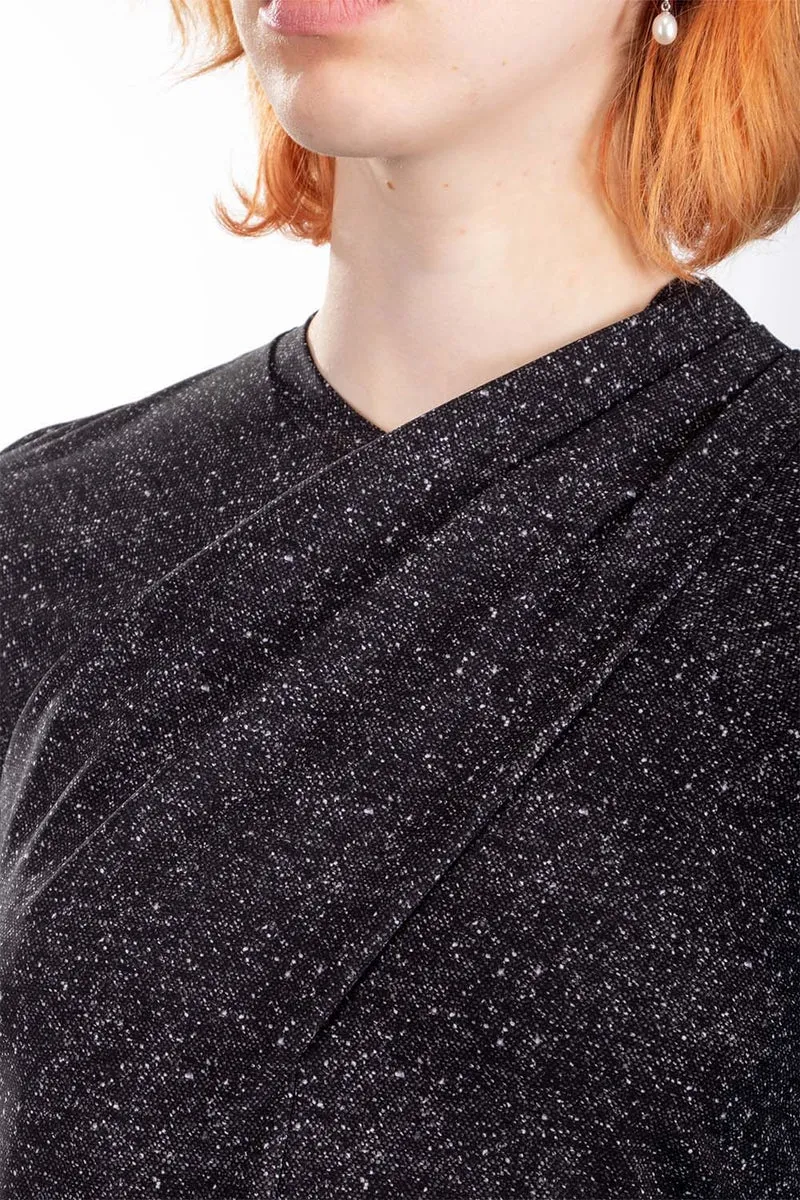 Schella Kann 2 Kleid A-Linie Alloverprint grau