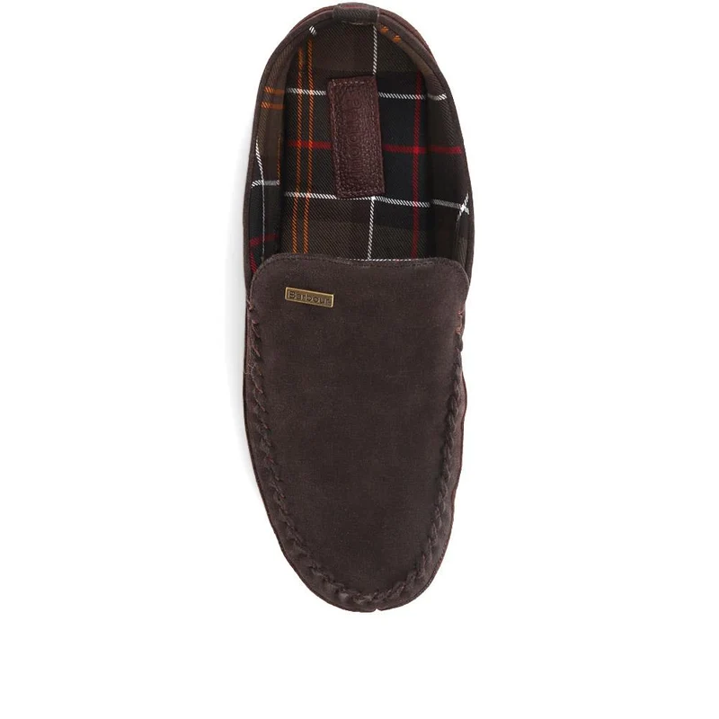 Otto Suede Mule Slippers - BARBR35524 / 321 924 - Dark Brown