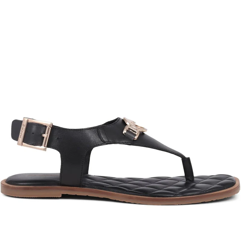 Vivienne Embellished Leather Sandals - BARBR39506 / 324 825 - Black