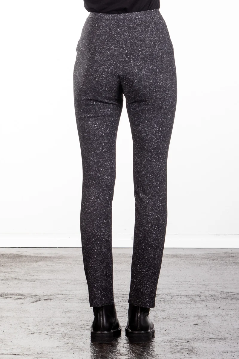 Schella Kann 2 Damen Hose schmal mit Print grau