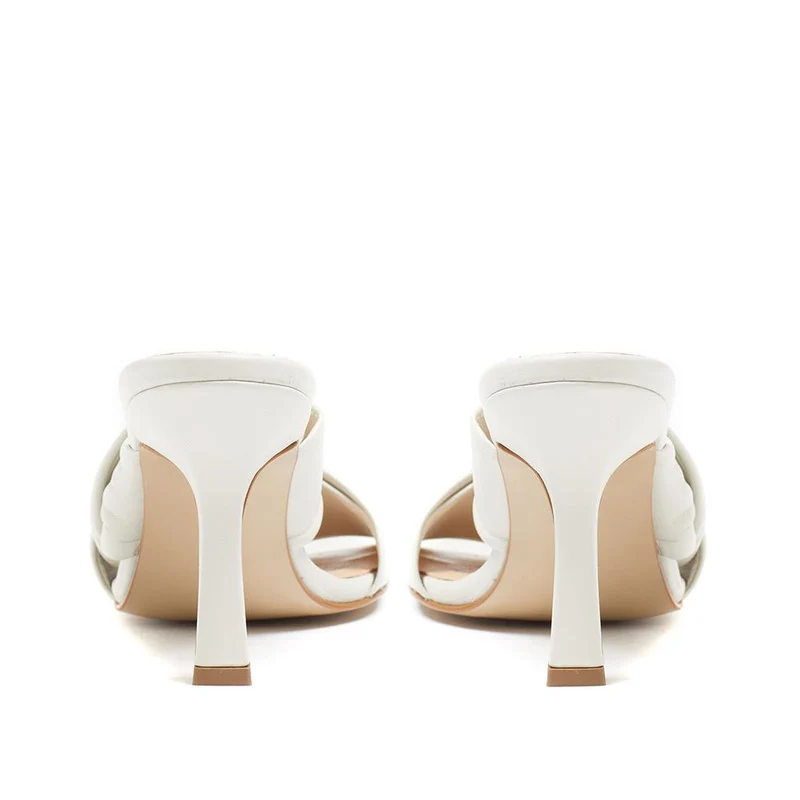 Leather Mule Heels - BLAKELY / 324 026 - Cream