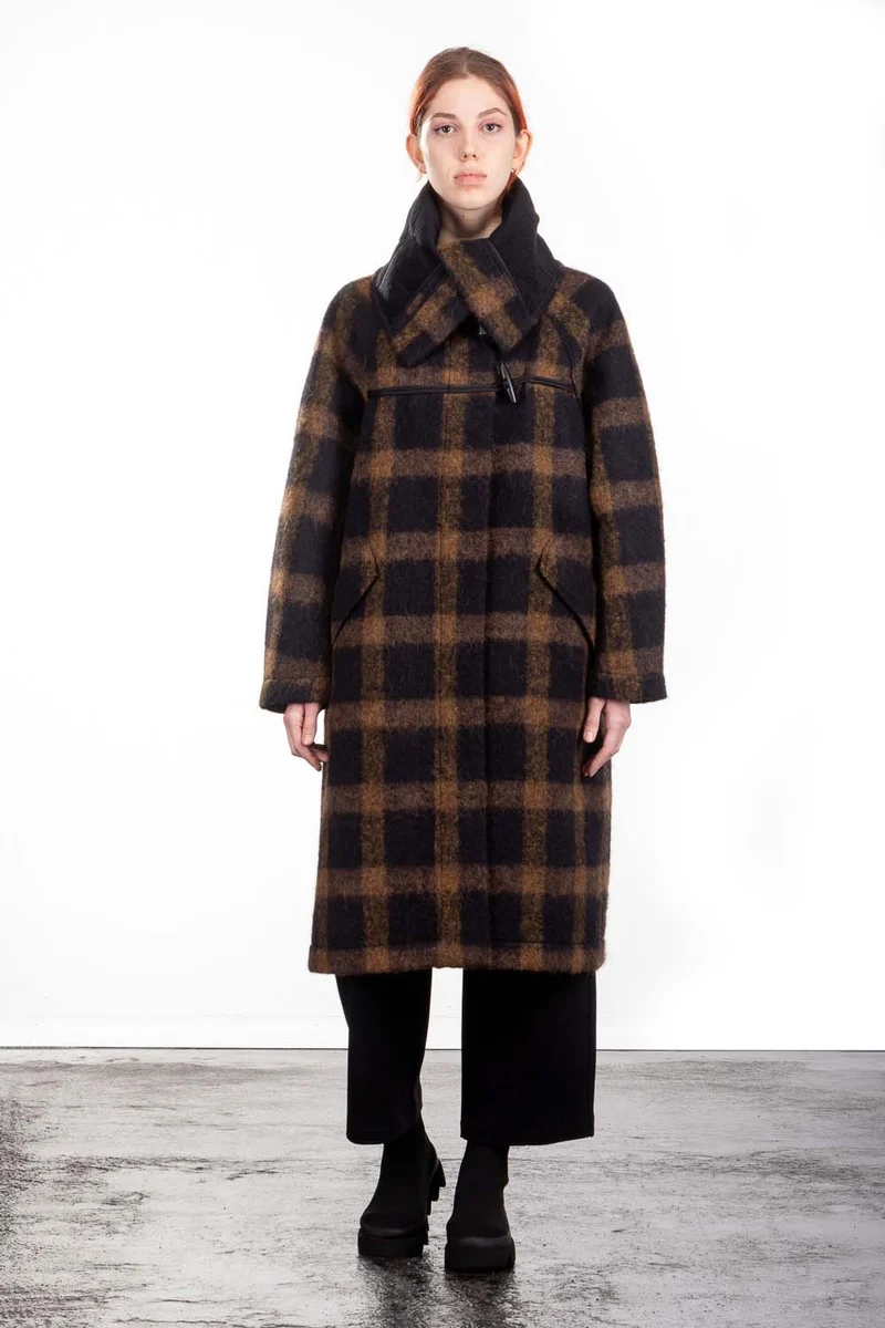 Annette Görtz Damen Dufflecoat kariert