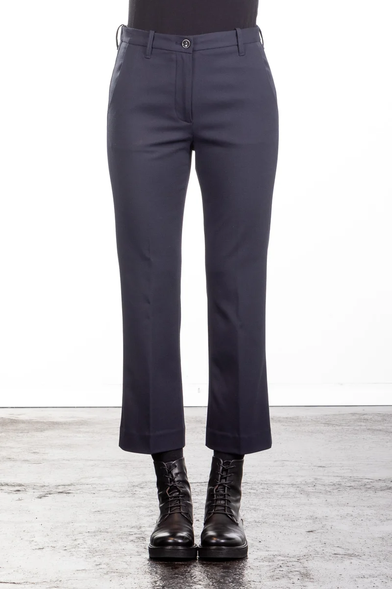 Nine In The Morning Damen 7/8 Hose Magda navy