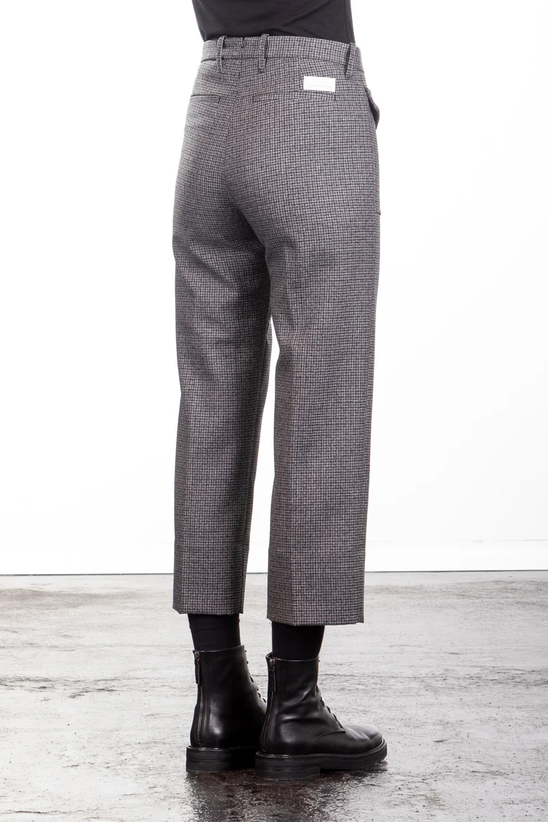 Nine In The Morning Damen Cropped Culotte Wollhose Lucy grau