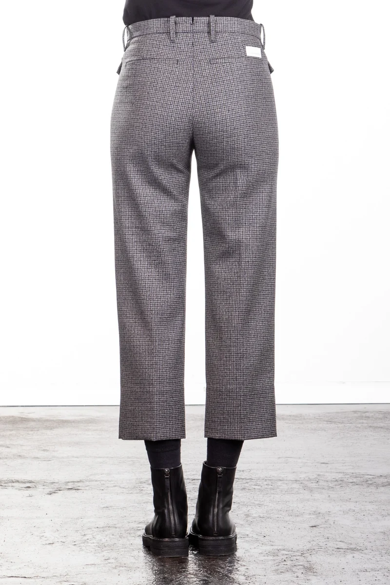 Nine In The Morning Damen Cropped Culotte Wollhose Lucy grau