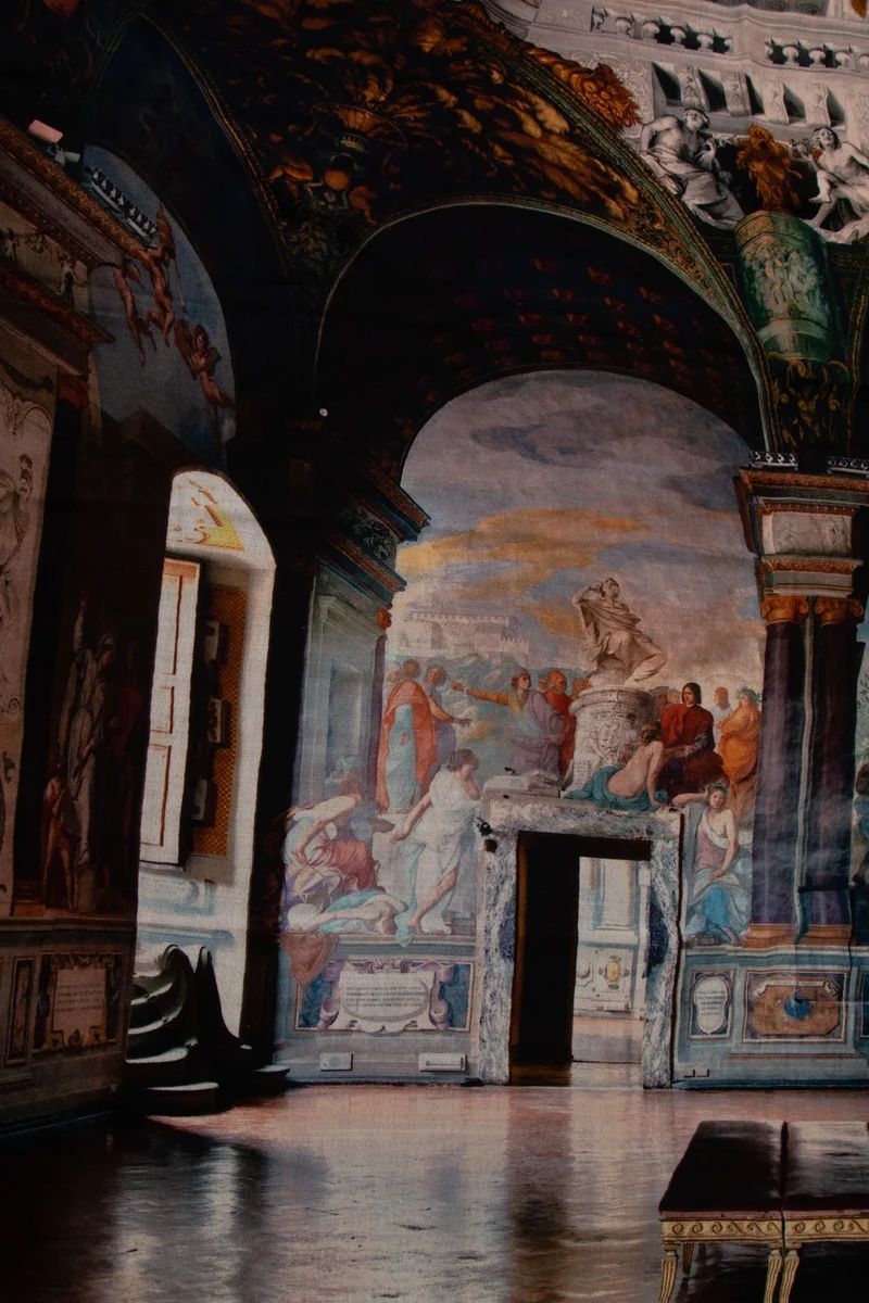 Faliero Sarti Schal Print "Museo Degli Argenti" multicolour