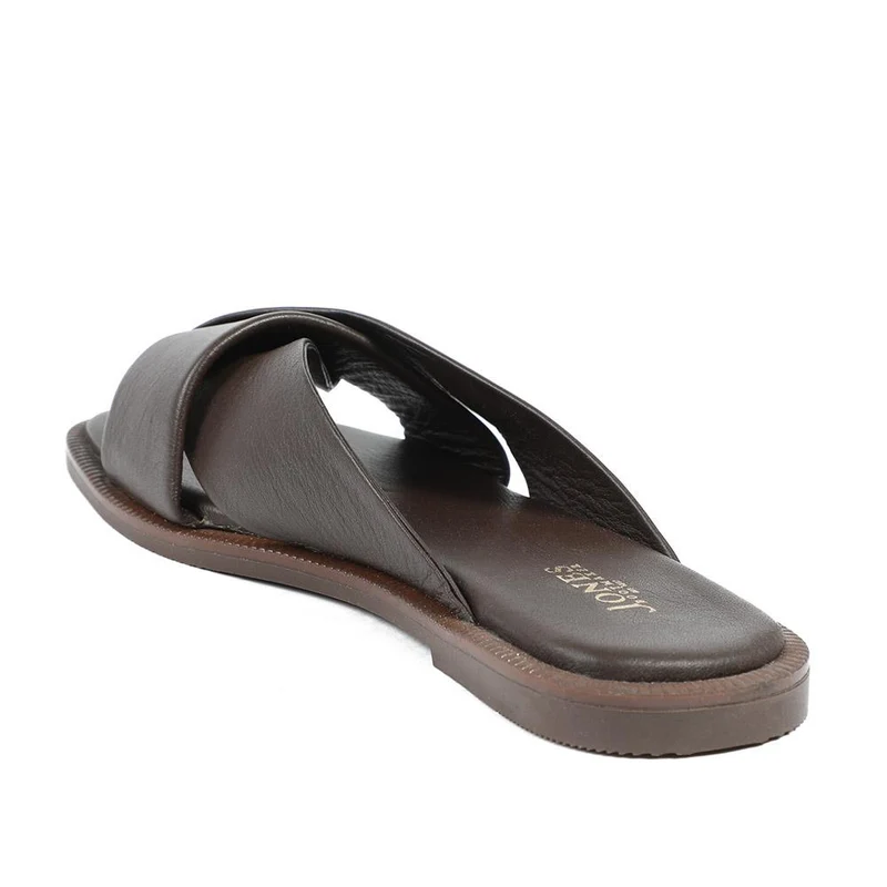 Hazelle Flat Mule Sandals - HAZELLE / 325 227 - Chocolate