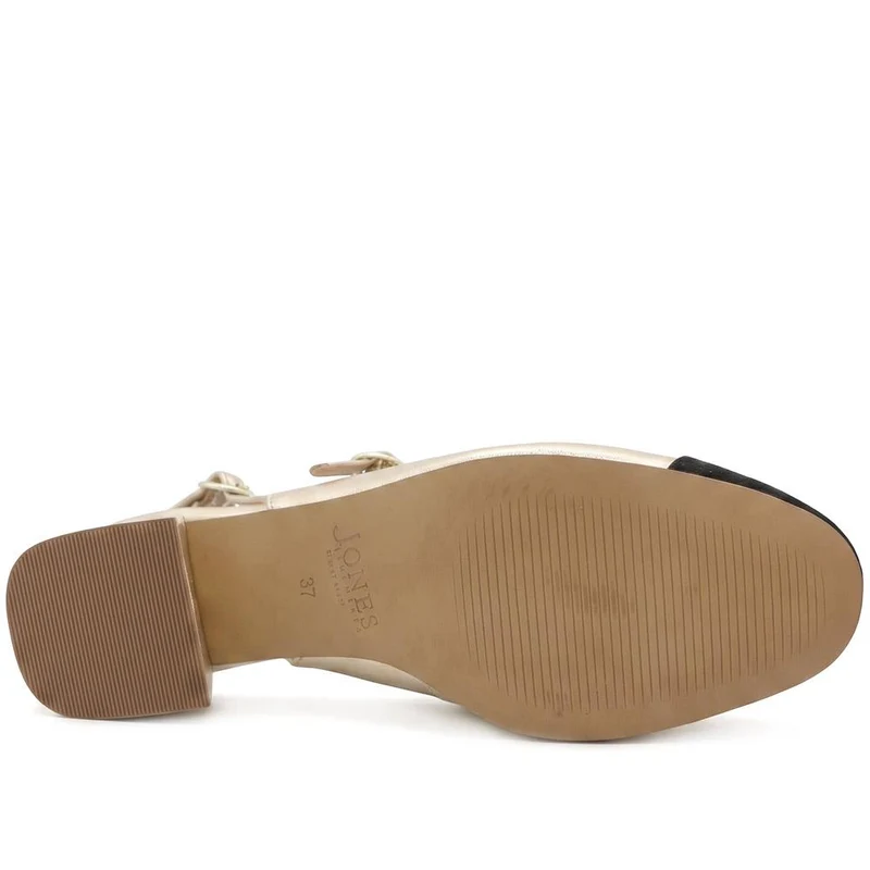 Yanira Leather Mary Jane Court Shoes - YANIRA / 329 775 - Gold