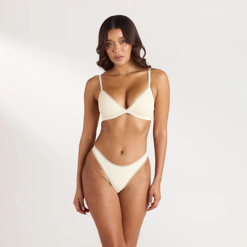 Comfort Triangle Bralette - Milchkaffee