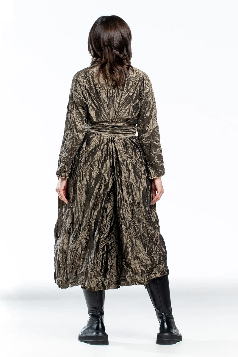 Daniela Gregis Damen Midi Kleid bronze