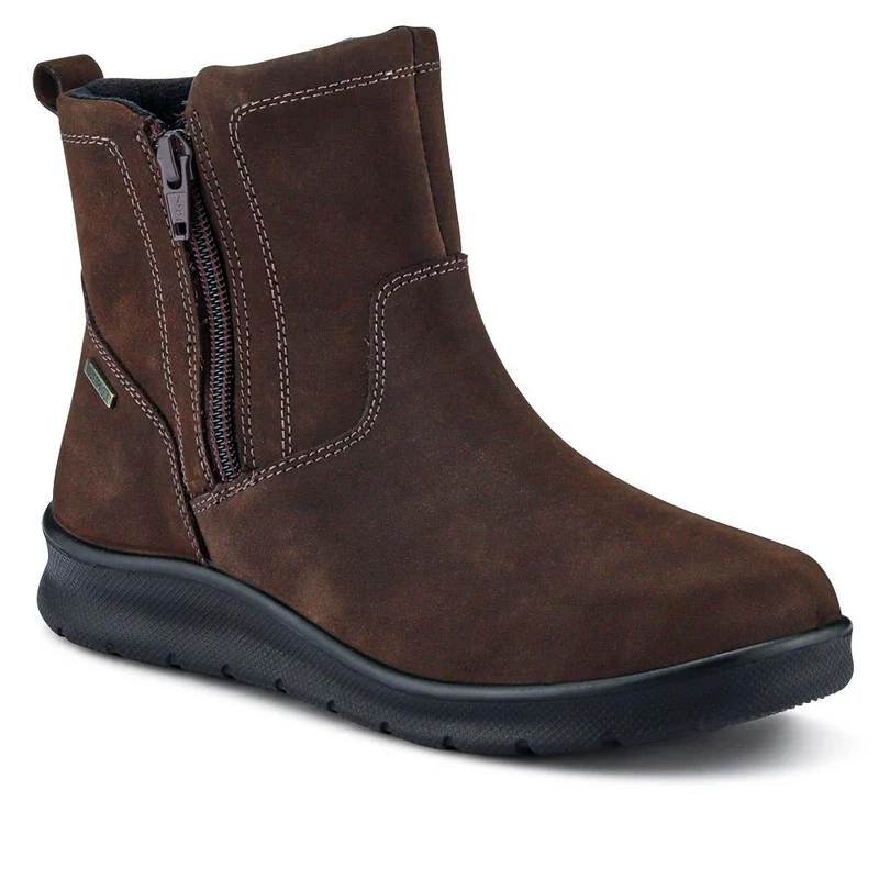 Newquay Waterproof Zip-Up Boots - NEWQUAY / 326 580 - Brown