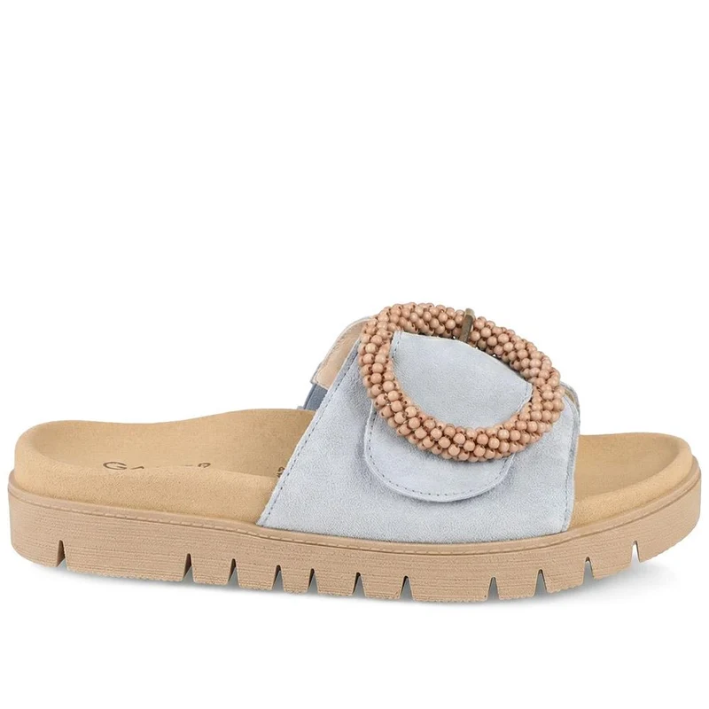 Everly Gabor Leather Chunky Mule Sandals - GAB41507 / 326 988