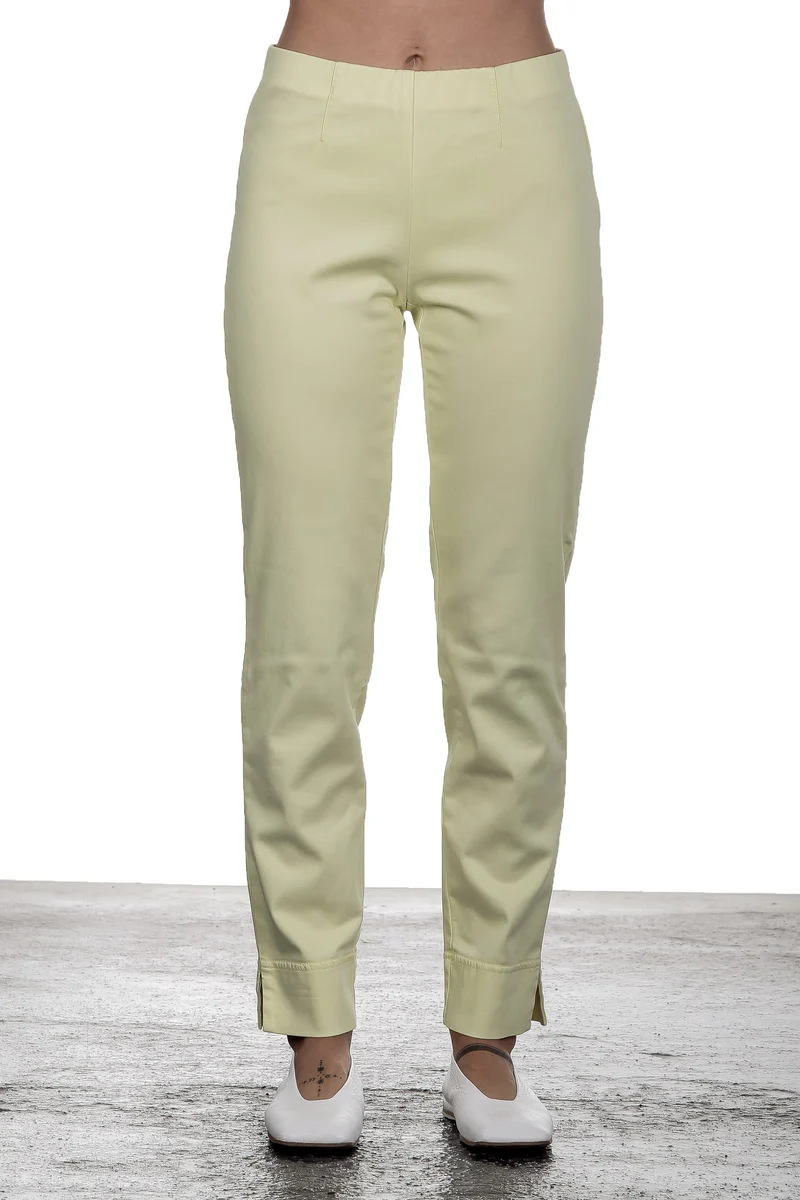 Seductive Damen 7/8 Hose 'SABRINA' mit elastischem Bund gelb