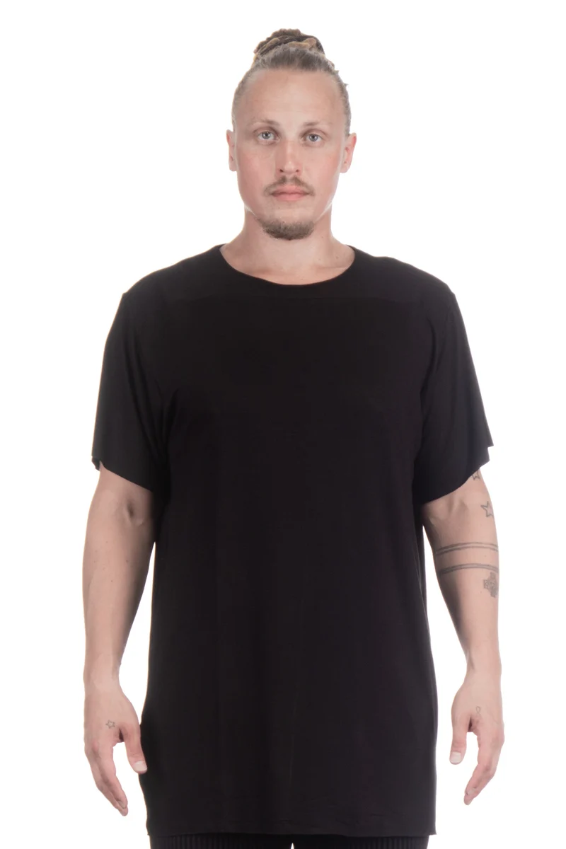 Alexej Ballach Unisex Longshirt asymmetrisch schwarz
