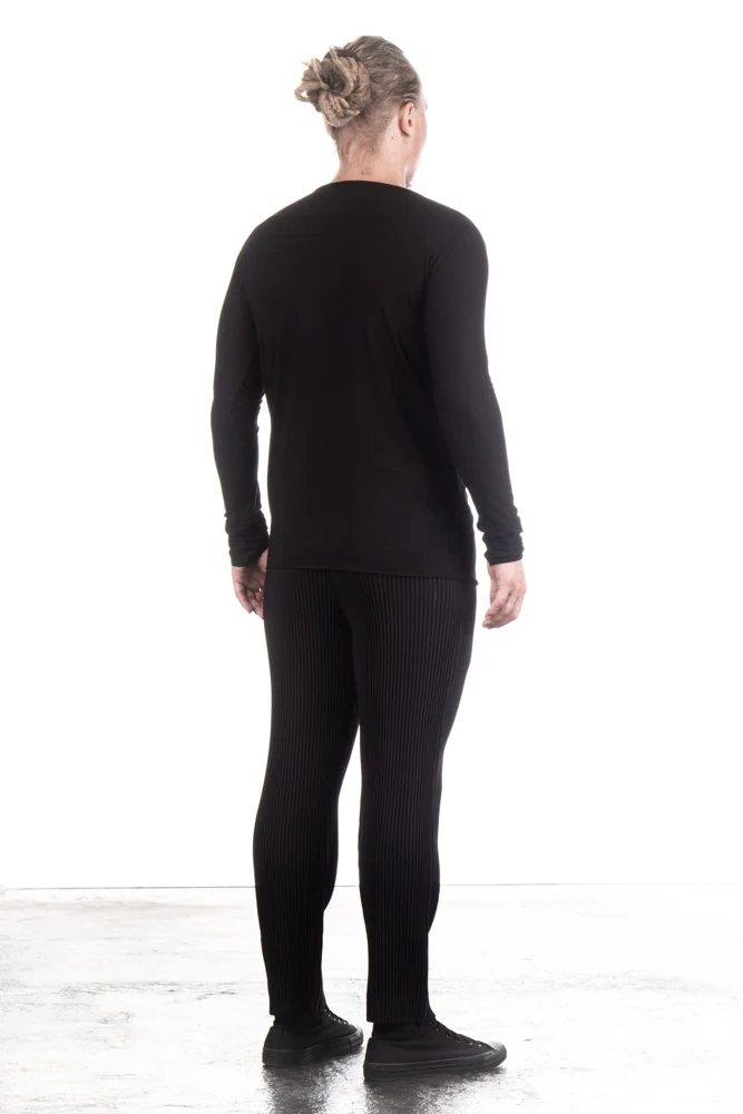 Alexej Ballach Herren Rundhals Shirt TUBE Longsleeve black