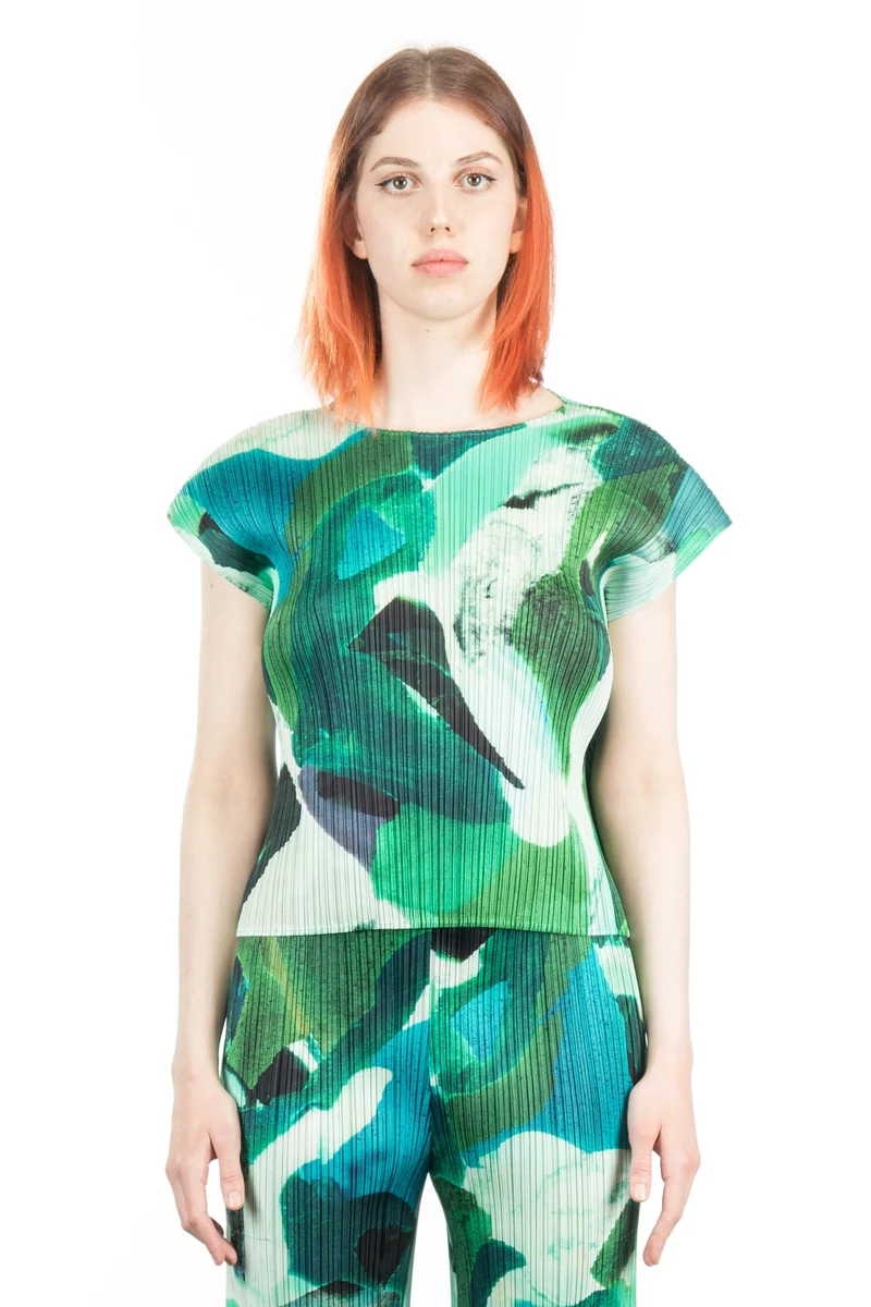 Pleats Please Issey Miyake Damen T-Shirt PETAL WALTZ pink