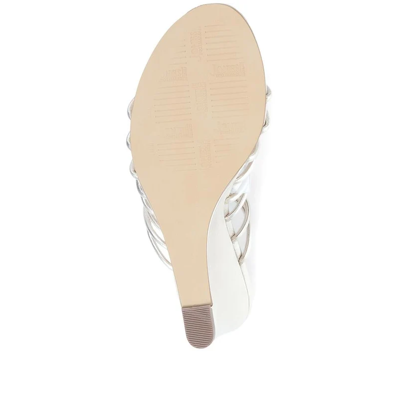 Laurella Leather Gladiator Wedges - LAURELLA / 323 348 - Gold