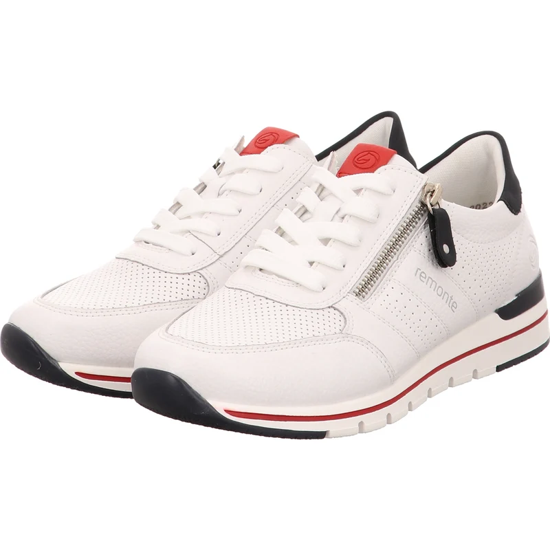Remonte Schnürschuh R6705-82 weiß-kombi.