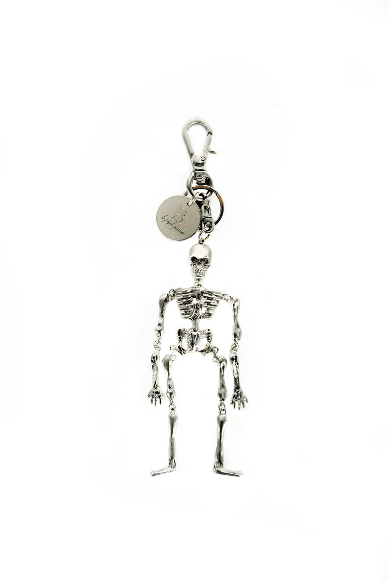 Yohji Yamamoto Schlüsselanhänger Skull silberfarben