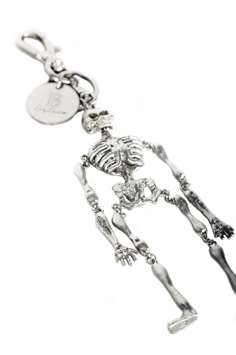 Yohji Yamamoto Schlüsselanhänger Skull silberfarben