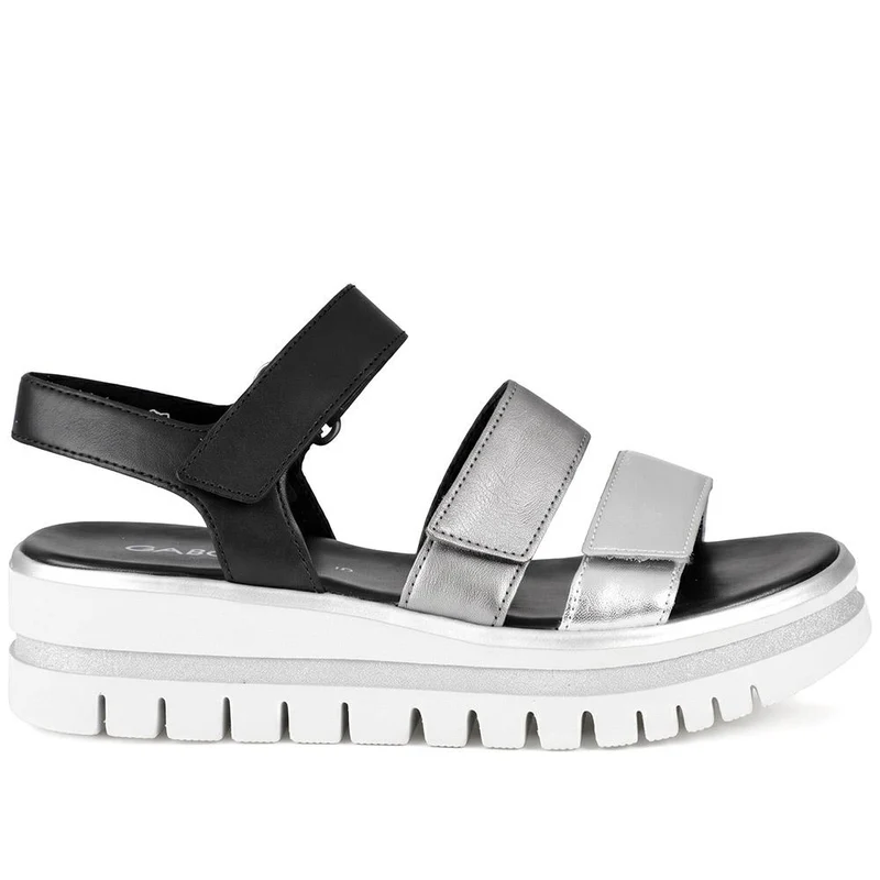 Gabor Triple Adjustable Strap Wedge Sandals - GABC43509 / 330 407