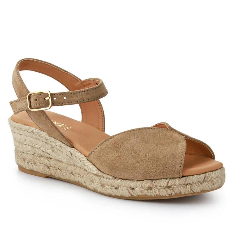 Ravena Leather Espadrilles - RAVENA / 327 559 - Tan Suede