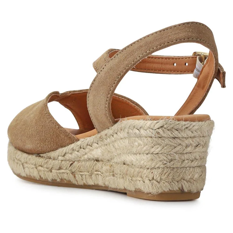 Ravena Leather Espadrilles - RAVENA / 327 559 - Tan Suede