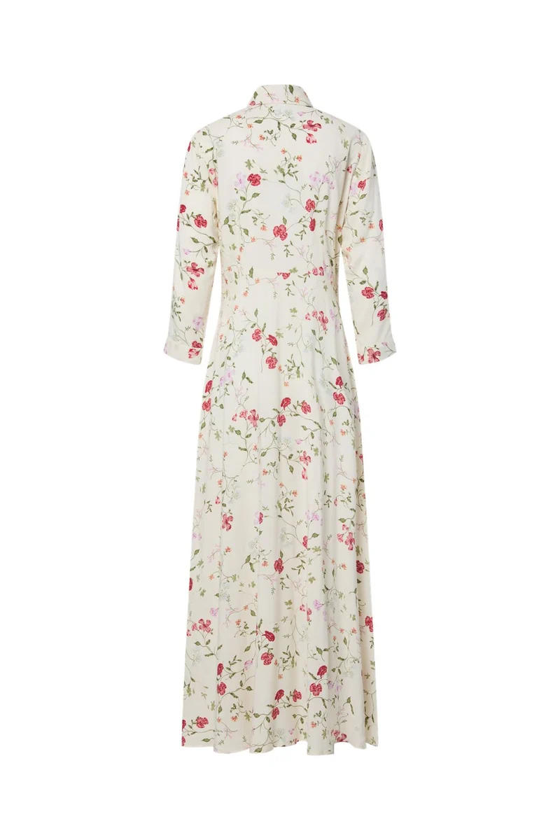 YAS - Yassavanna Long Shirt Dress - 4971139 Pristine Botalia