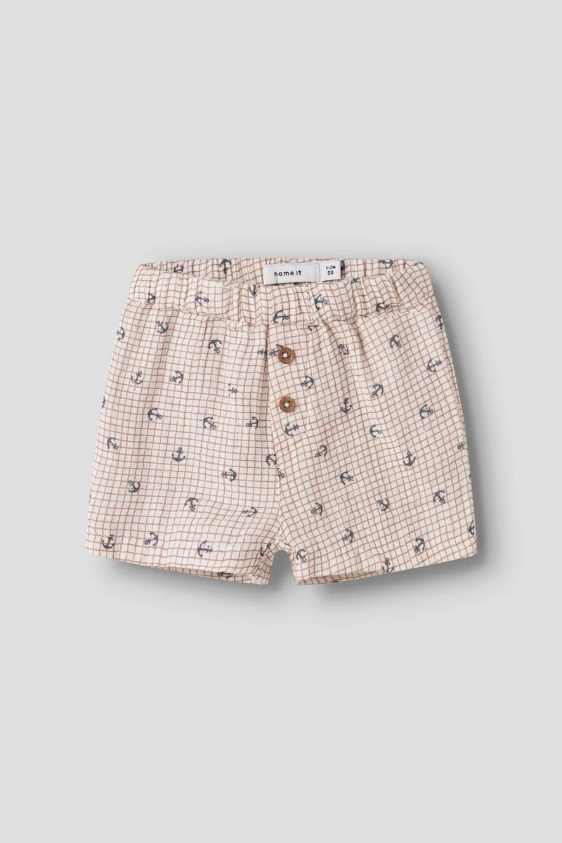Name It - Nbmfront Shorts - 4974872 Cloud Dancer Anchor