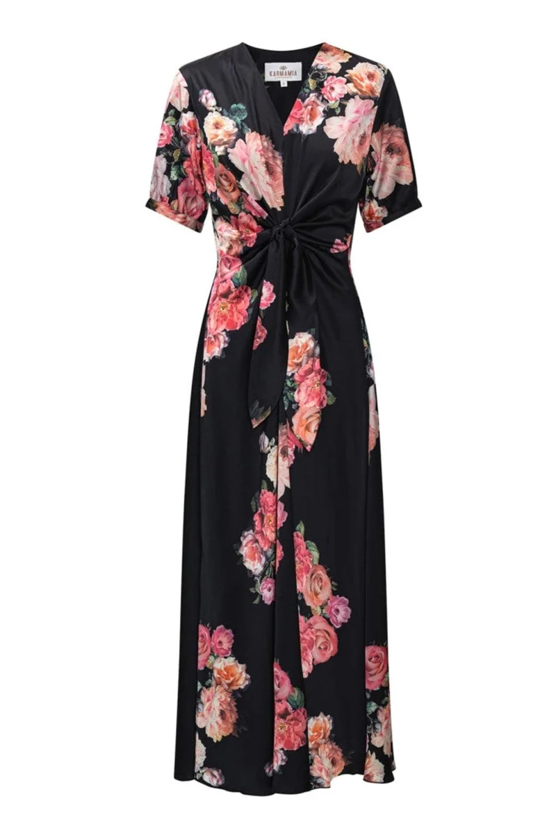 Karmamia - Faye Dress 2384 - Fiori Noir