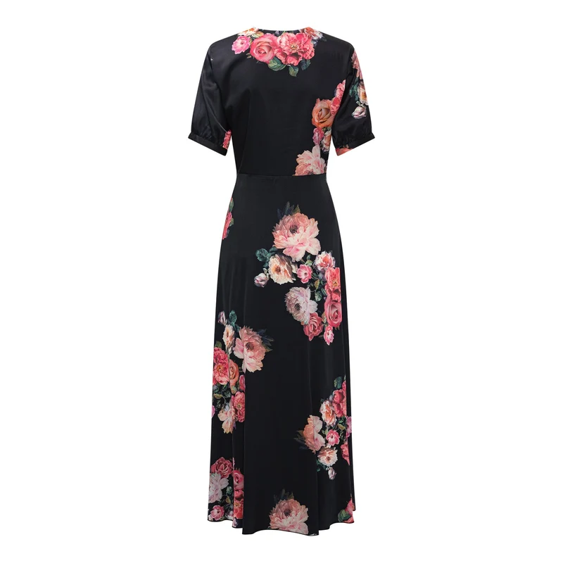 Karmamia - Faye Dress 2384 - Fiori Noir