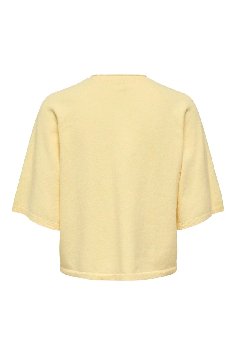 Only - Onlloyal 2/4 O-Neck Knt - 4979625 Sunlight Melange