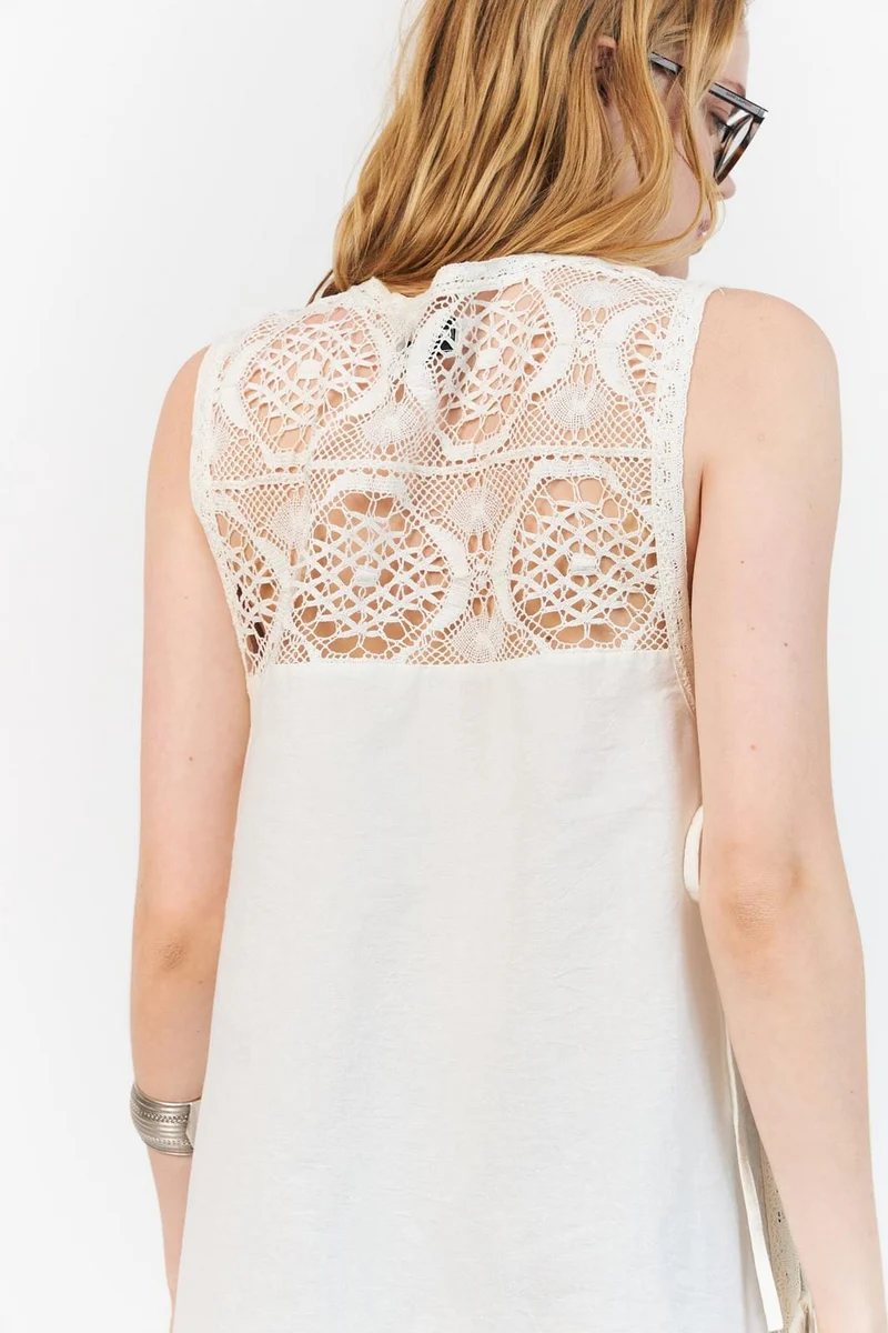 Lollys Laundry - Belloll Top Long Sl26291-1040 - 01 White