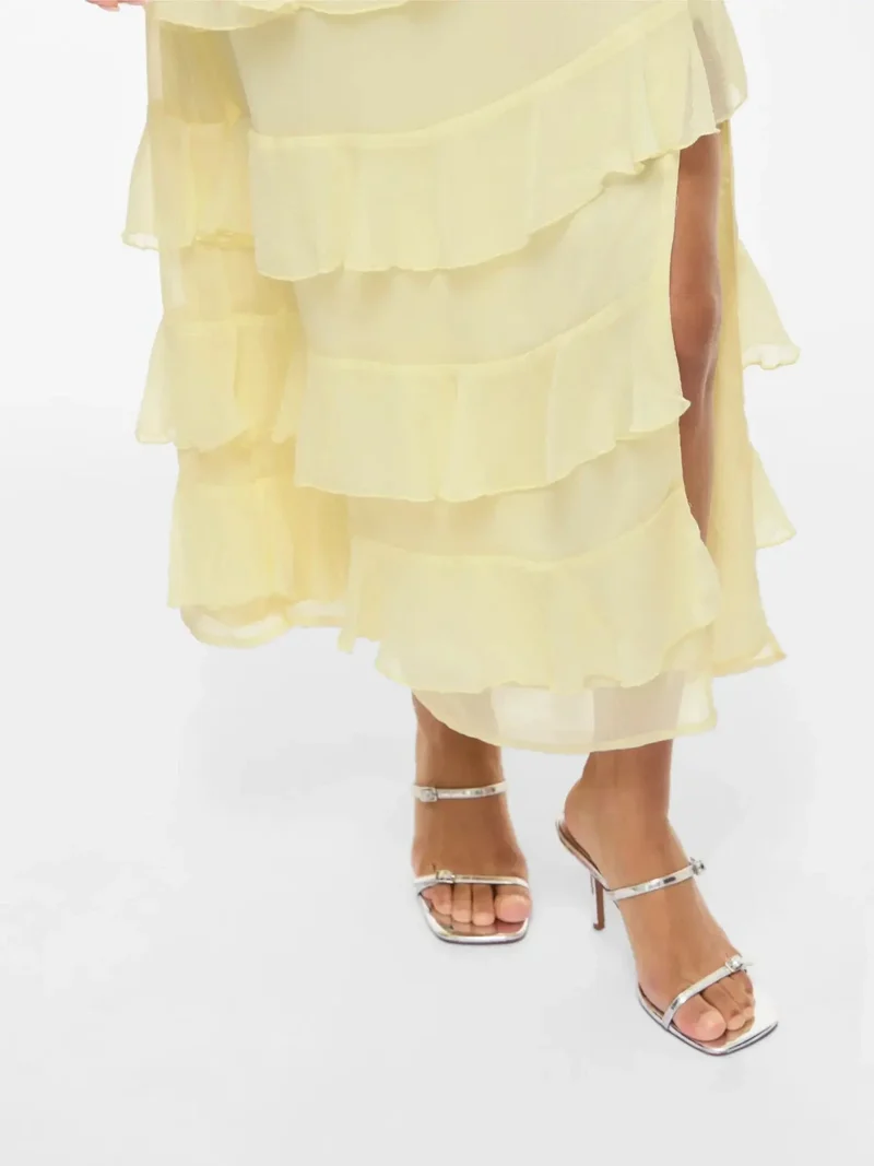 Vila - Viluna Strap Ankle Dress Noos/Dc - 5005151 Pastel Yellow