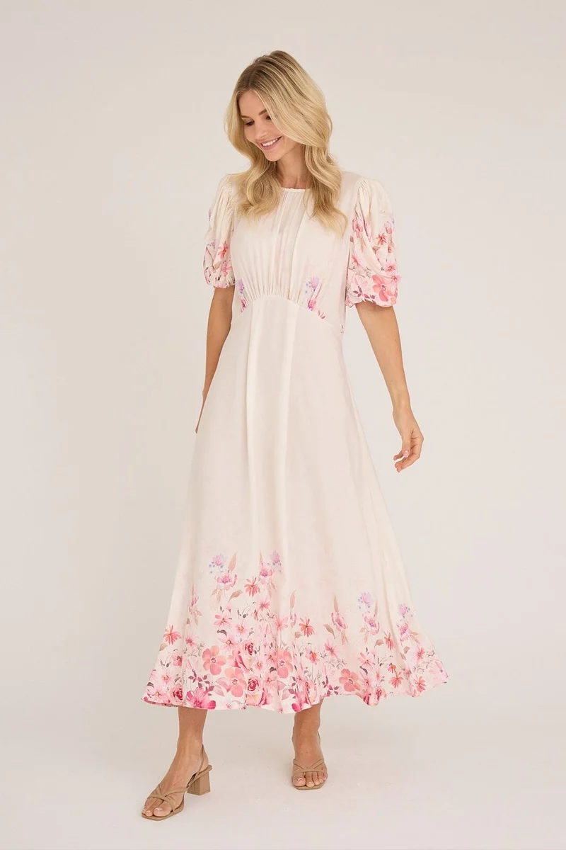 A-View - Botanic Dress AV8141 - 016 - Cream