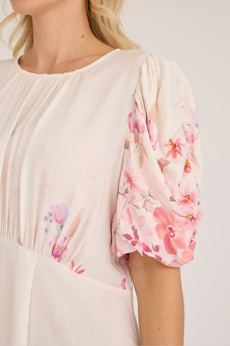 A-View - Botanic Dress AV8141 - 016 - Cream