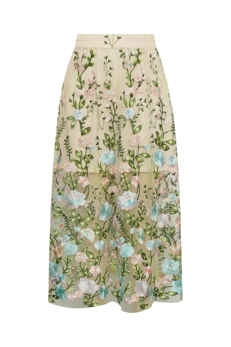 A-View - Fuschia Skirt AV4624 - 260 - Rose/Blue