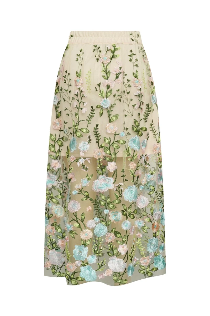 A-View - Fuschia Skirt AV4624 - 260 - Rose/Blue