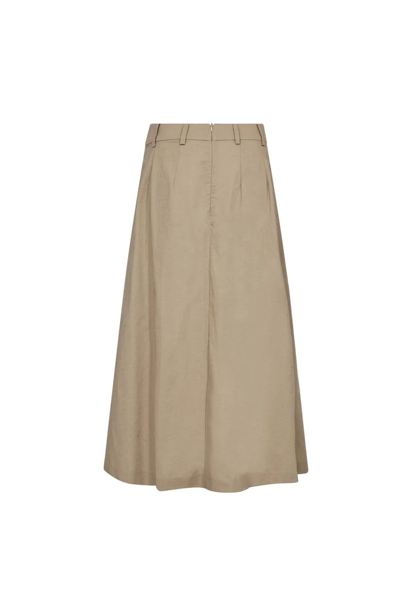 Co´Couture - Leilacc Anya Pleat Skirt 44025 - 320 - Bisquit