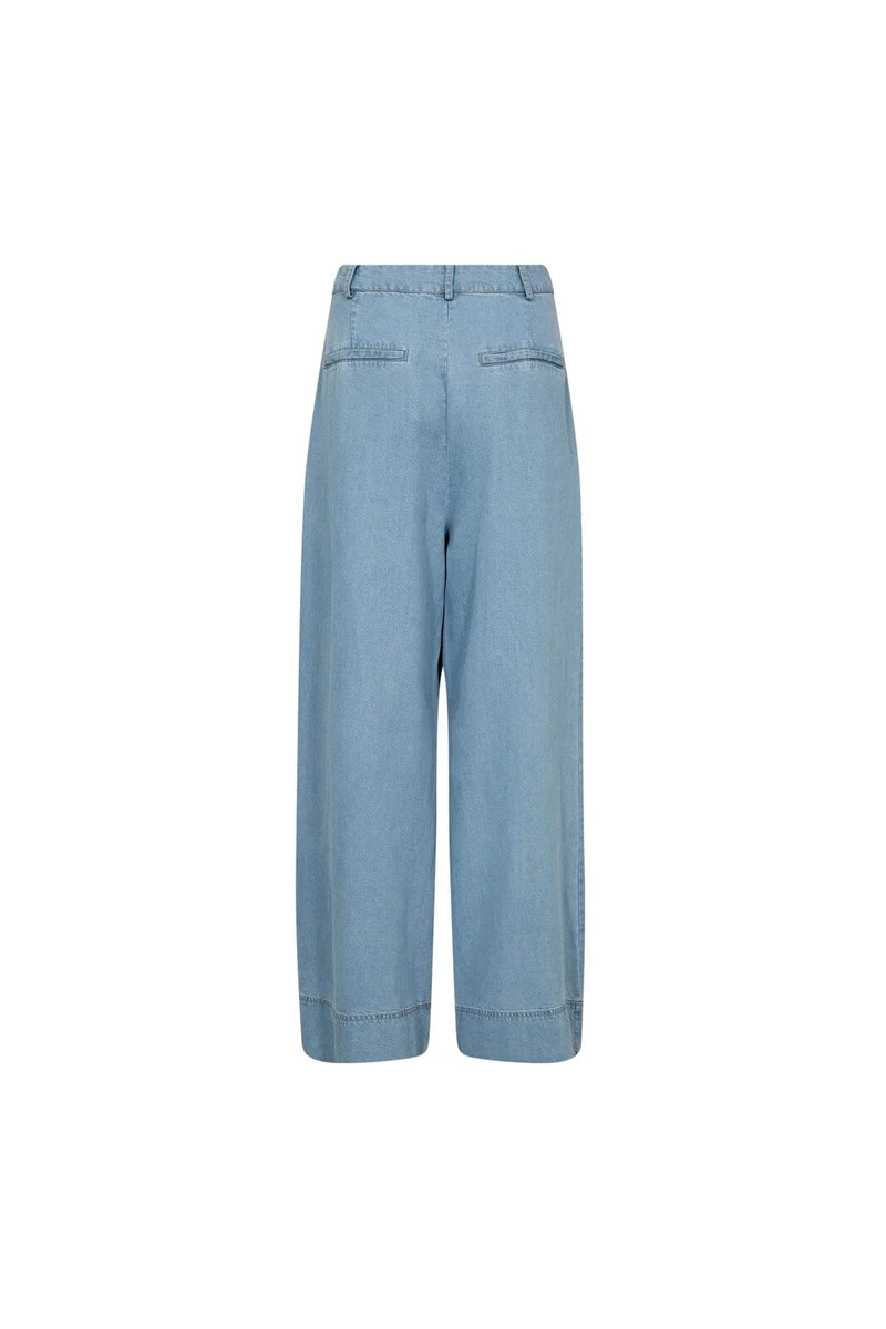 Co´Couture - Tillycc Pleat Pant 41157 - 114 - Fade Denim