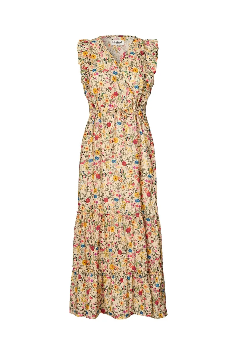 Lollys Laundry - Samoll Midi Dress Sl26241-3006 - 74 Flower Print