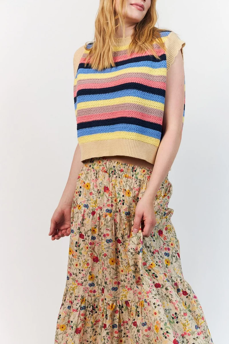 Lollys Laundry - Sunsetll Maxi Skirt26241-2006 - 74 Flower Print