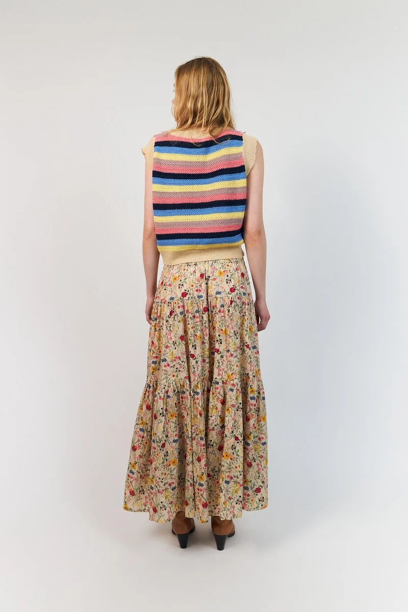 Lollys Laundry - Sunsetll Maxi Skirt26241-2006 - 74 Flower Print